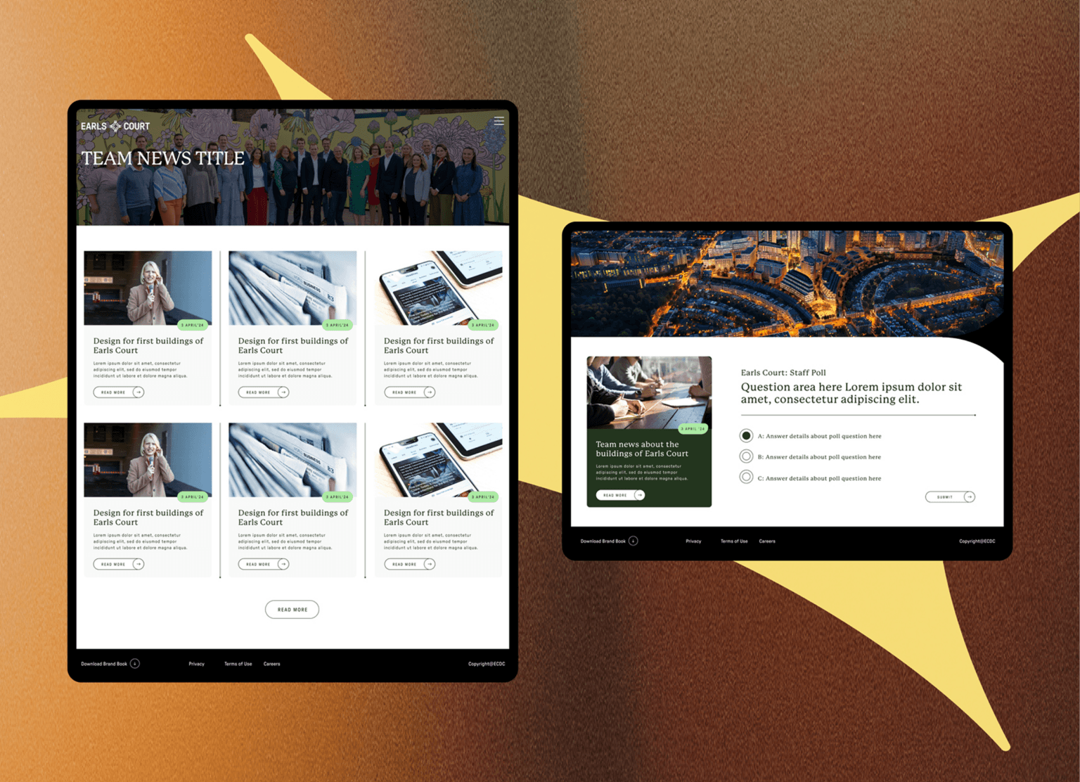 Website designs for Earl's Court